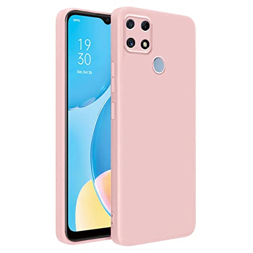LIRAMARK Silicone Soft Back Cover Case for Oppo A15 / A15s (Silicone Pink) - Image 1