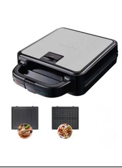 Sokany Large Sandwich Maker 1400W 2-in-1 (Sandwich Maker + Grill + Waffle Maker) open dgree 180 – Model SK-08119N