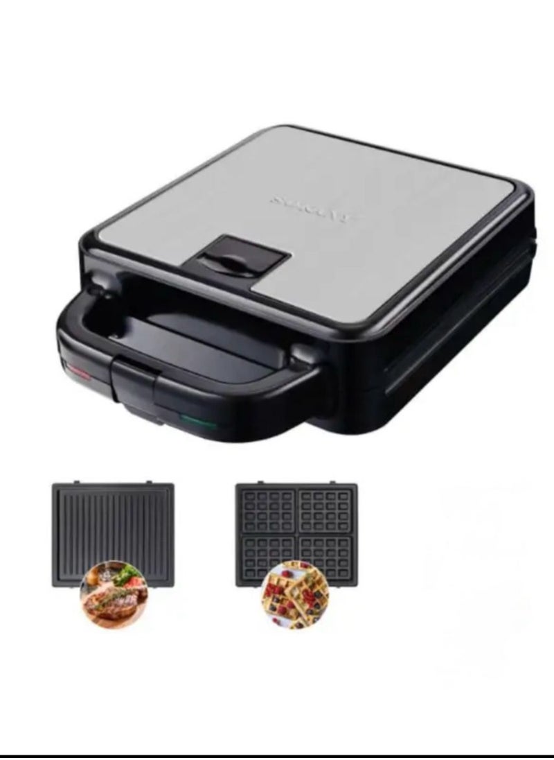 sokany - Sokany Large Sandwich Maker 1400W 2-in-1 (Sandwich Maker + Grill + Waffle Maker) open dgree 180 – Model SK-08119N - Image 1