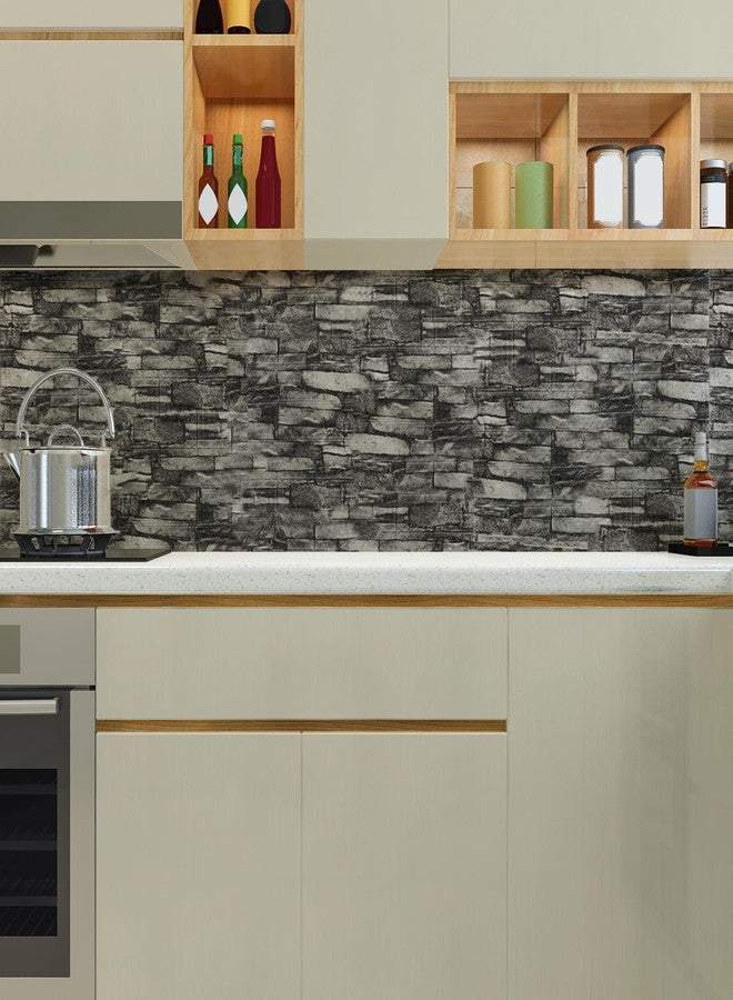 SYYKDEF 10PCS 3D Wall Panels Peel and Stick Foam, Self-Adhesive Decorative 3D Brick Wallpaper Wall Covering, Faux Stone Wall Panel Foam Brick for Living Room, Kitchen, Bathroom - Image 4