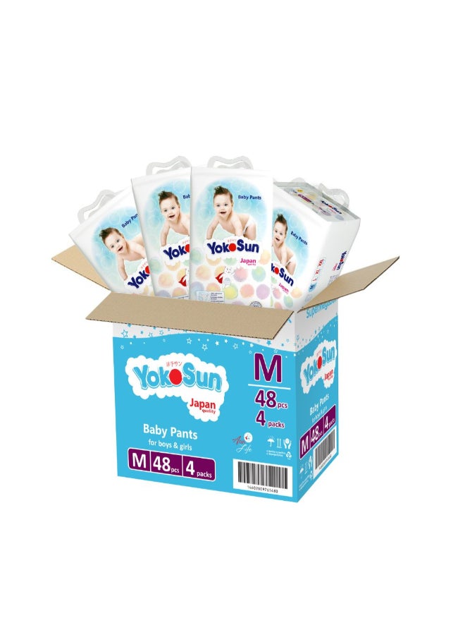 YokoSun Baby Diaper Pants Size 3/M 6-10Kg 192Pcs Mega Pack Japan Quality - Image 1