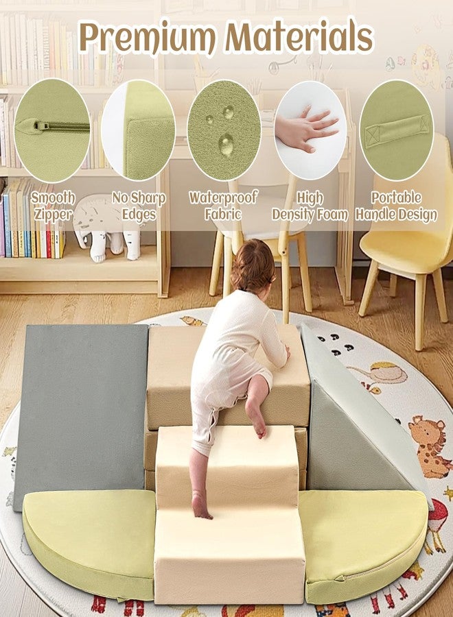 Erament 6-Piece Toddler Climbing Toys Indoor, Foam Climbing Toys for Toddlers, Soft Play Baby Climbing Blocks for Crawling and Sliding, Safe Climbing Play Set Indoor Gym Equipment for Toddler1-3, Infant, Baby - Image 3
