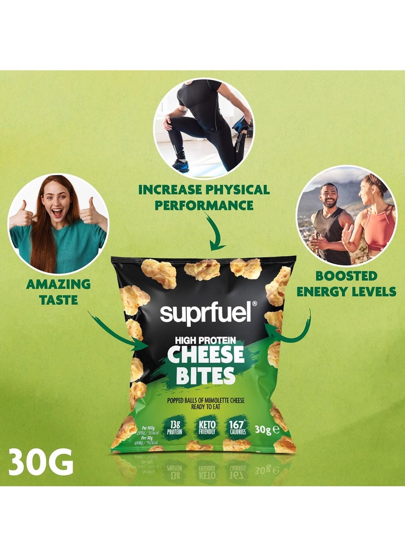 Suprfuel - Suprfuel High Protein, Keto-Friendly Cheese Bites 13g Protein,30g - Image 1