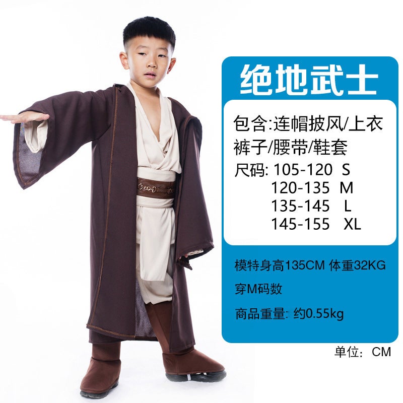 Star Wars Skywalker Rising Jedi Suit Child Anakin Star Wars Adult cosplay Costume Jedi Knight Child 