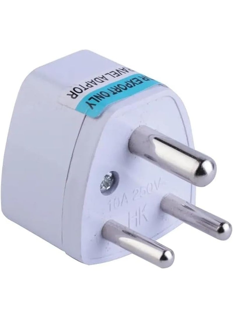 2pcs Universal Adapter 3 round pin socket -  Little plug, India, Nepal, Sri Lanka and Bhutan - Type D plug - Image 3