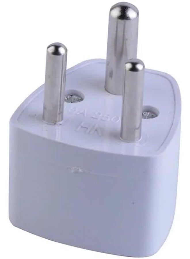 2pcs Universal Adapter 3 round pin socket -  Little plug, India, Nepal, Sri Lanka and Bhutan - Type D plug - Image 2
