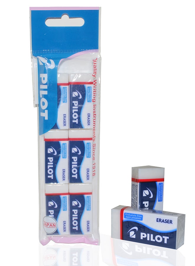 PILOT PLASTIC ERASER EE 101 6PCS EE-101-6P - Image 1