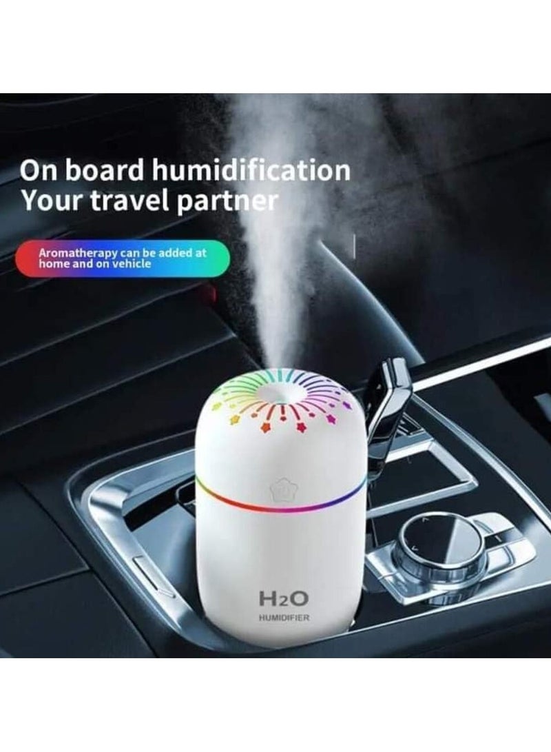 اتش 2 او مرطب هواء بمنفذ USB مع الوان LED وخاصية ايقاف التشغيل التلقائي - Image 2