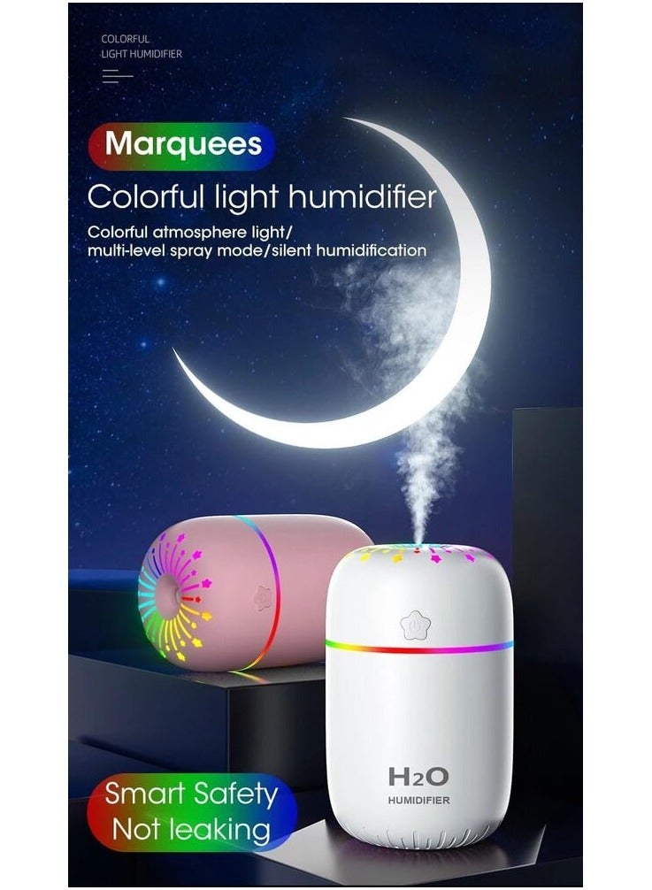 اتش 2 او مرطب هواء بمنفذ USB مع الوان LED وخاصية ايقاف التشغيل التلقائي - Image 4