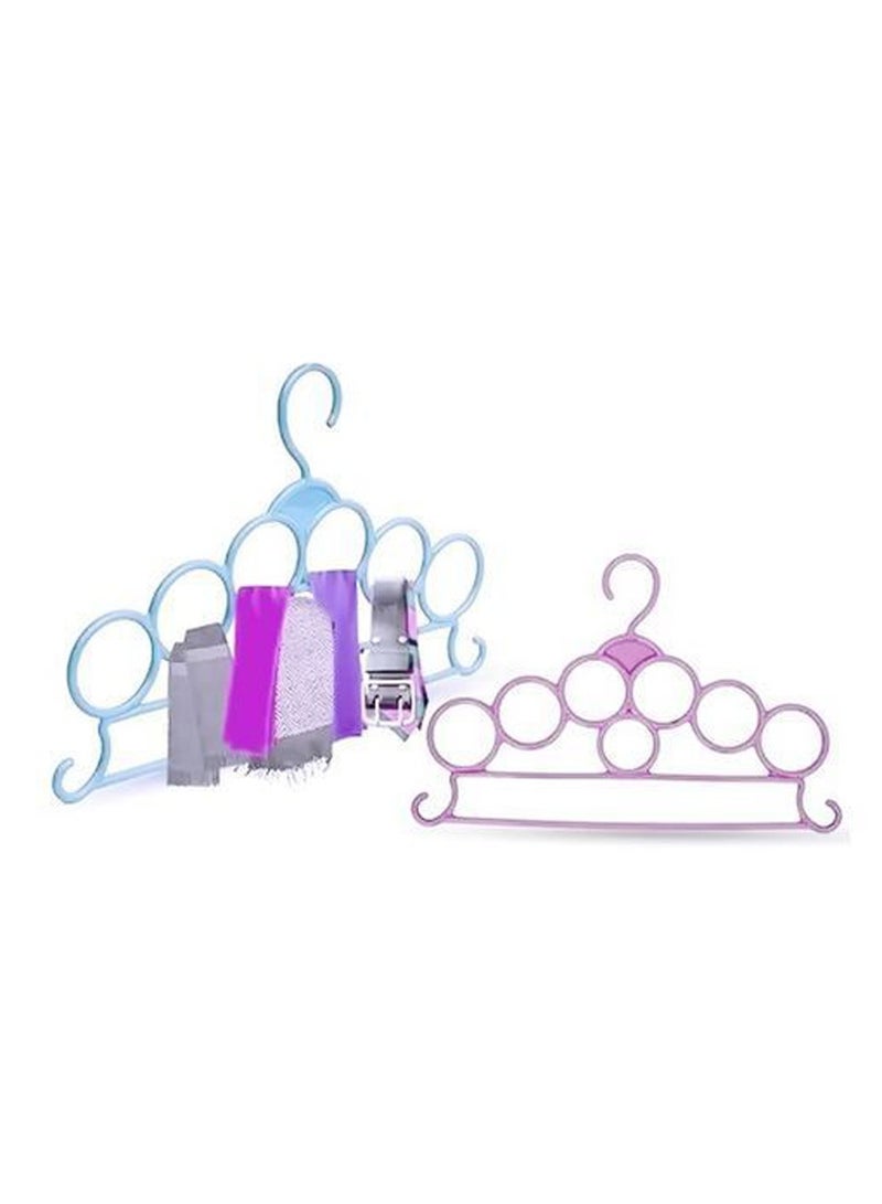 شماعة طرح وكرفتات وملابس متعدده الاستخدامات - 7 عين - ٣ قطع - Image 2