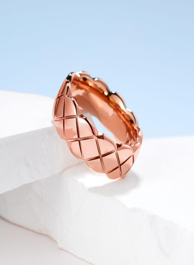 King Will Gold Plated Tungsten Carbide Wedding Band for Men, 8mm Men Wedding Ring with Side and Surface Notch Comfort Fit, Size 11 - Image 3