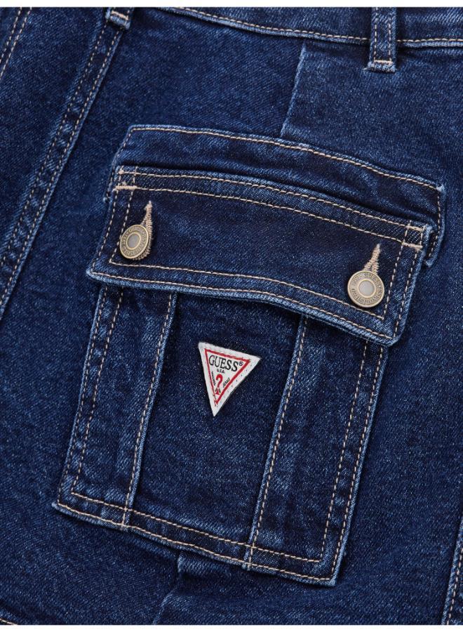 جس Kids Stretch Denim Skirt  - Image 4