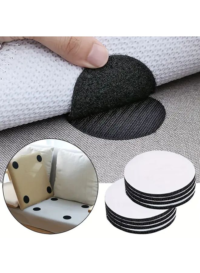 30 Pcs White Heavy Duty Adhesive Hook And Loop Dots Double Sided Sticky Fasteners - Image 2