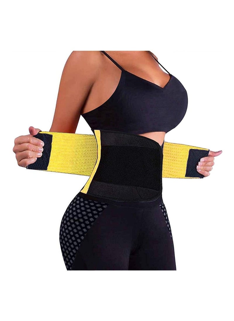 Waist Trainer Belt for Women, Sport Girdle Belt, Slimming Sauna Waist Trimmer Belly Band Sweat Sports Girdle Belt, Exercise Belt with Adjustable Straps, Slimming Body Shaper Belt (L) - Image 1