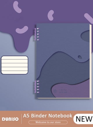 A5 Loose-leaf Spiral Notebook Binder,Refillable Loose Leaf Planner,60 Sheets Thickened horizontal Pages Diary Round Hole Removable Loose-Leaf Notebook Business Notebook for Student Office Writing - pzsku/ZC7048D4FD7F443C7A0FAZ/45/_/1736735002/1a5be114-7ef1-4ca8-9bef-acc052056421