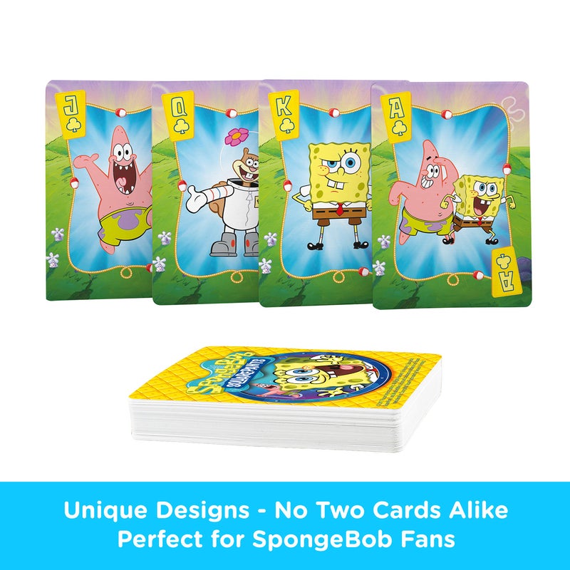 AQUARIUS SpongeBob Playing Cards - SpongeBob SquarePants Themed Deck of Cards for Your Favorite Card Games - Officially Licensed SpongeBob Merchandise & Collectibles - Image 3