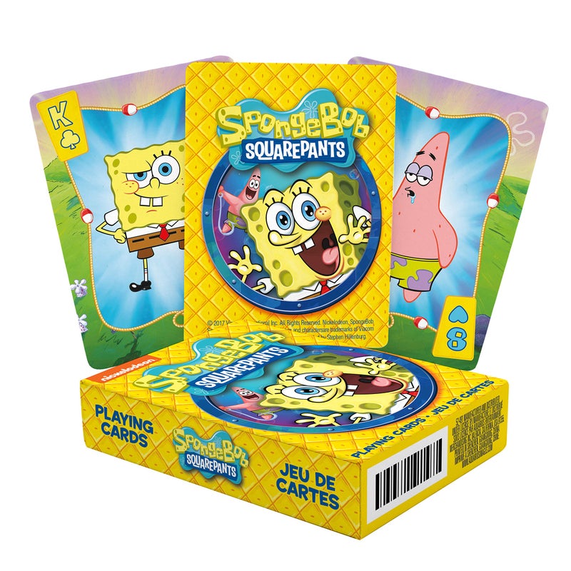 AQUARIUS SpongeBob Playing Cards - SpongeBob SquarePants Themed Deck of Cards for Your Favorite Card Games - Officially Licensed SpongeBob Merchandise & Collectibles - Image 1