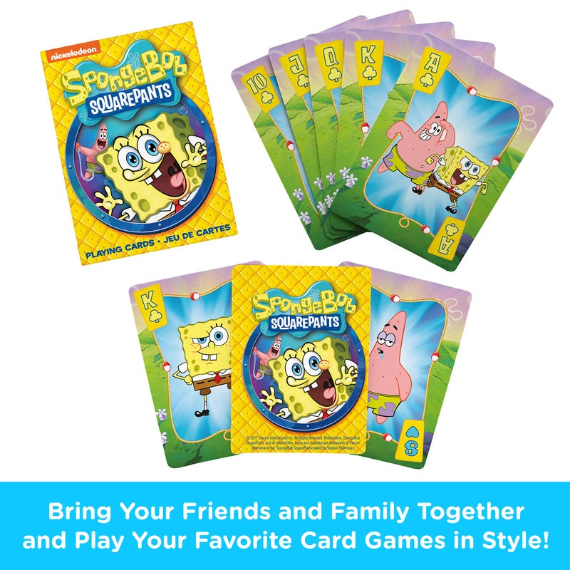 AQUARIUS SpongeBob Playing Cards - SpongeBob SquarePants Themed Deck of Cards for Your Favorite Card Games - Officially Licensed SpongeBob Merchandise & Collectibles - Image 2