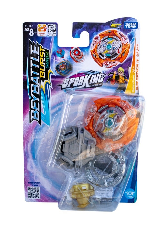 BEYBLADE BURST Takara Tomy-Beyblade-Beybattle Burst Glide Ragnaruk S5 | Right Spinning Stamina Type Top | Gift for Beyblade Lovers and Kids - Image 5