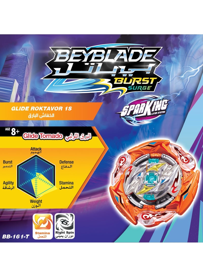 BEYBLADE BURST Takara Tomy-Beyblade-Beybattle Burst Glide Ragnaruk S5 | Right Spinning Stamina Type Top | Gift for Beyblade Lovers and Kids - Image 4