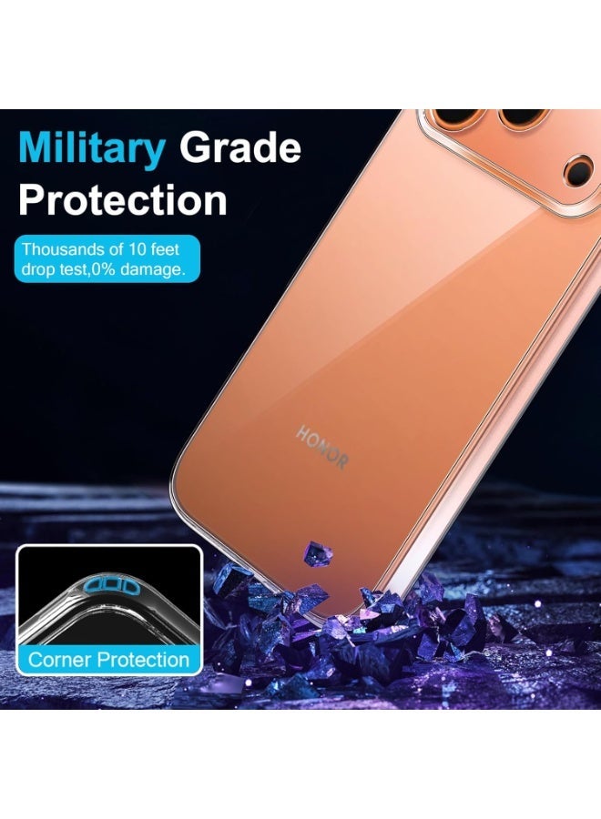 جراب شفاف لهاتف Honor 600 Pro، مصنوع من السيليكون المرن الناعم المقاوم للصدمات، غطاء خلفي مطاطي شفاف، متوافق مع هاتف Honor 600 Pro - Image 5