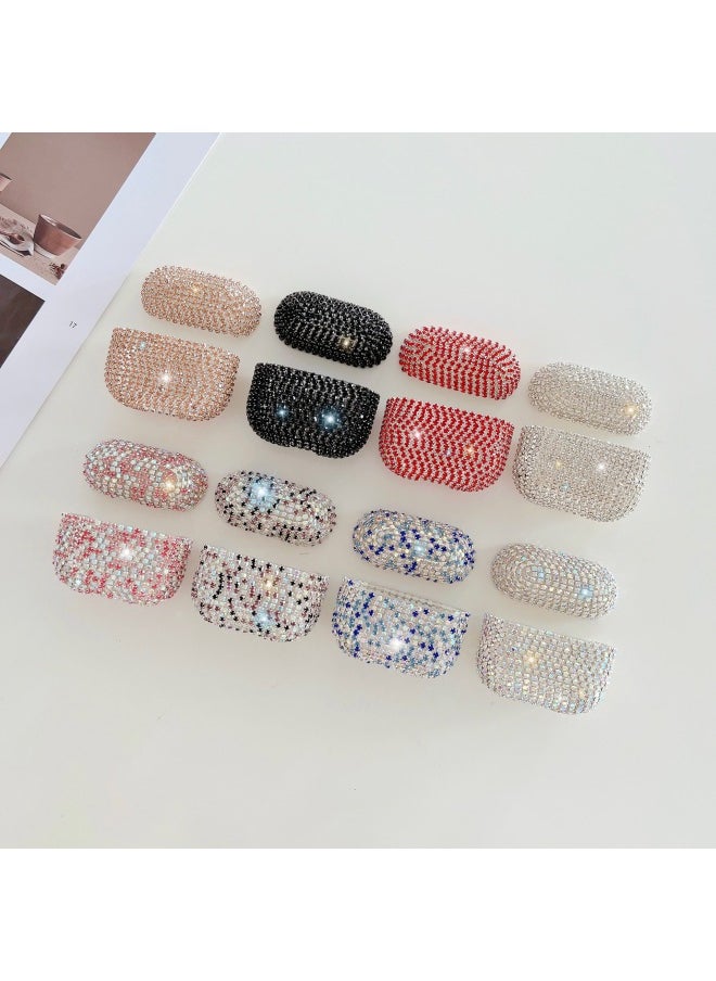 Generic - For Airpods Pro Headset Cover For Apple Rhinestone 1/2 Generation Bluetooth Headset With Sparkling Diamond Storage Shell 3 Generations-Color:Red Rhinestone Earphone Cover-Applicable Model:3 Generation AirPods - Image 1