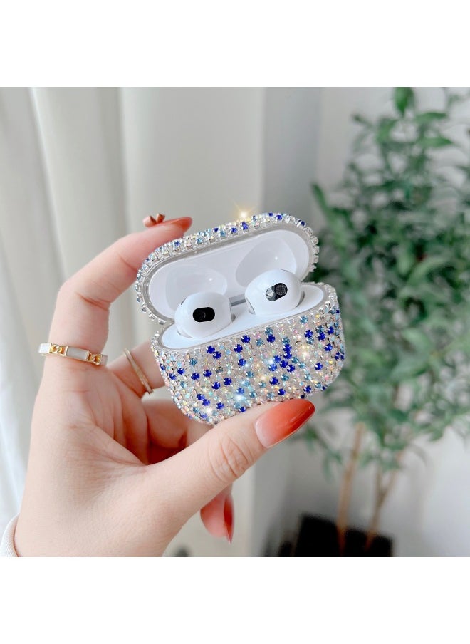 Generic - For Airpods Pro Headset Cover For Apple Rhinestone 1/2 Generation Bluetooth Headset With Sparkling Diamond Storage Shell 3 Generations-Color:Red Rhinestone Earphone Cover-Applicable Model:3 Generation AirPods - Image 1