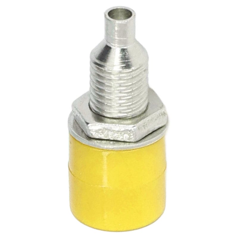 Yellow Banana Plugs M6 4mm 100 Pcs Electrical Connectors - Image 1