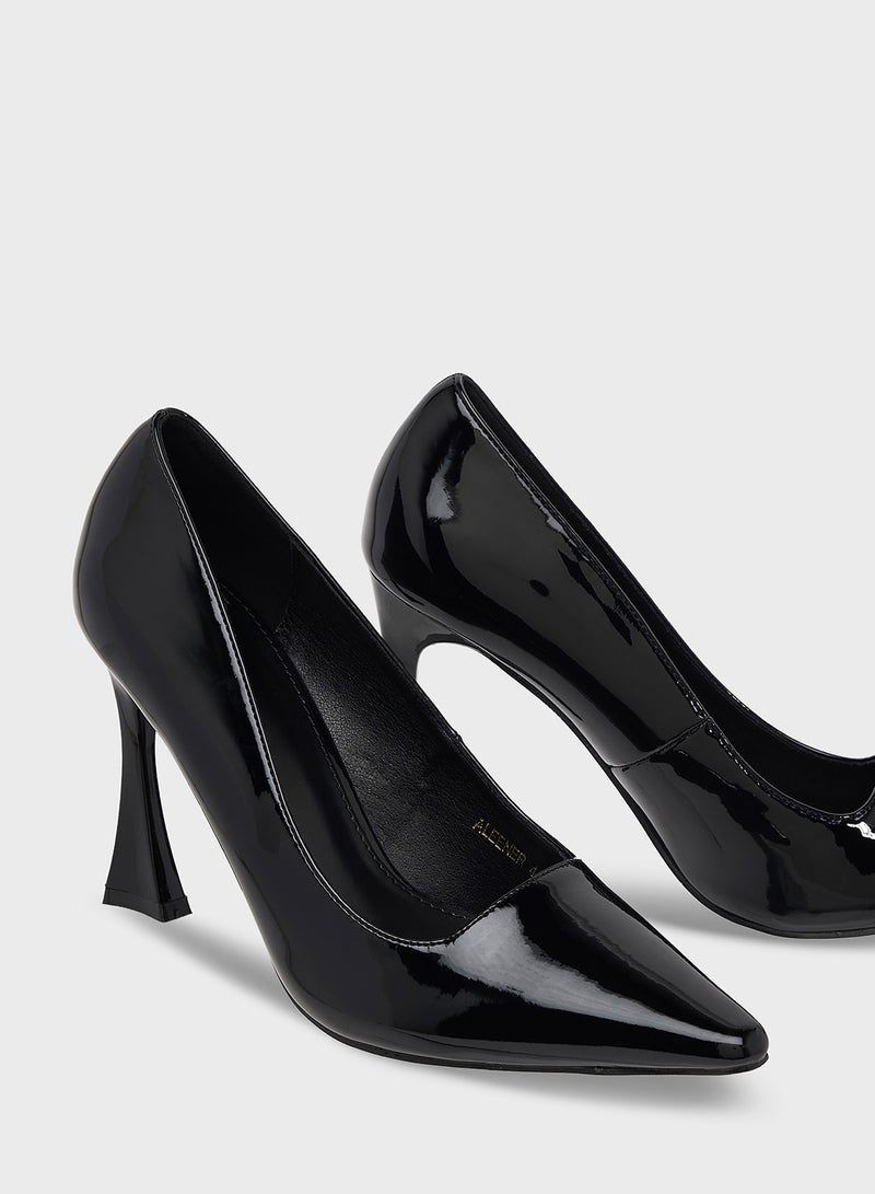 ايلا حذاء بكعب عالٍ لامع - Image 4