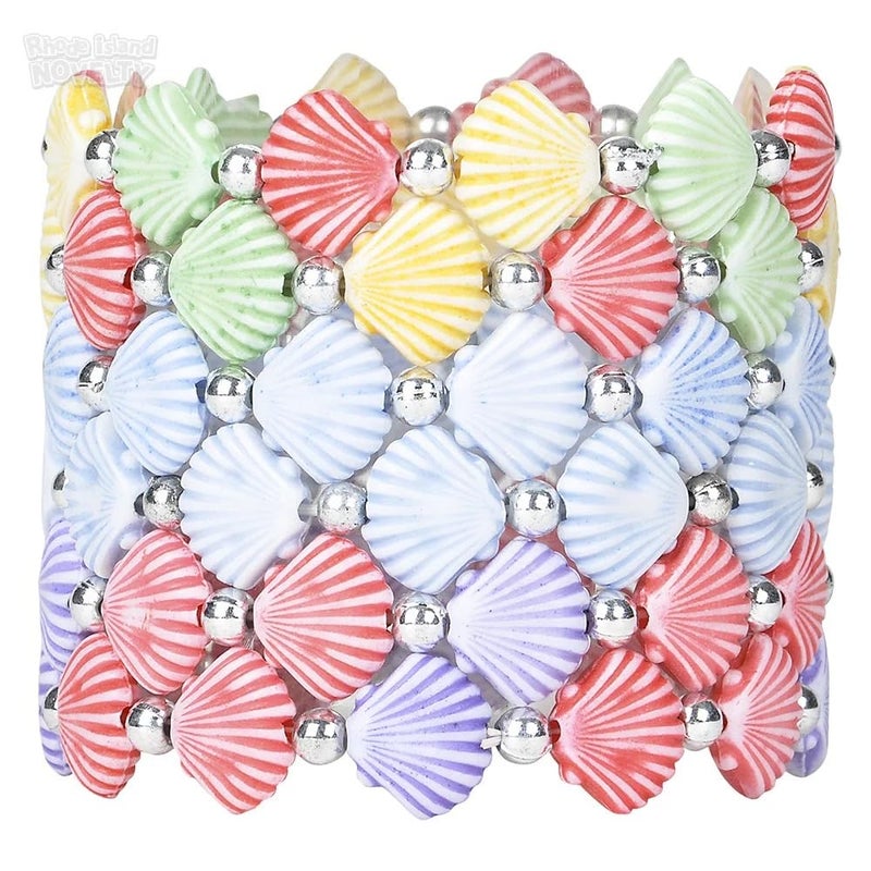 رود ايلاند نوفلتي طقم أساور بتصميم أصداف البحر مكون من 12 قطعة - Image 3