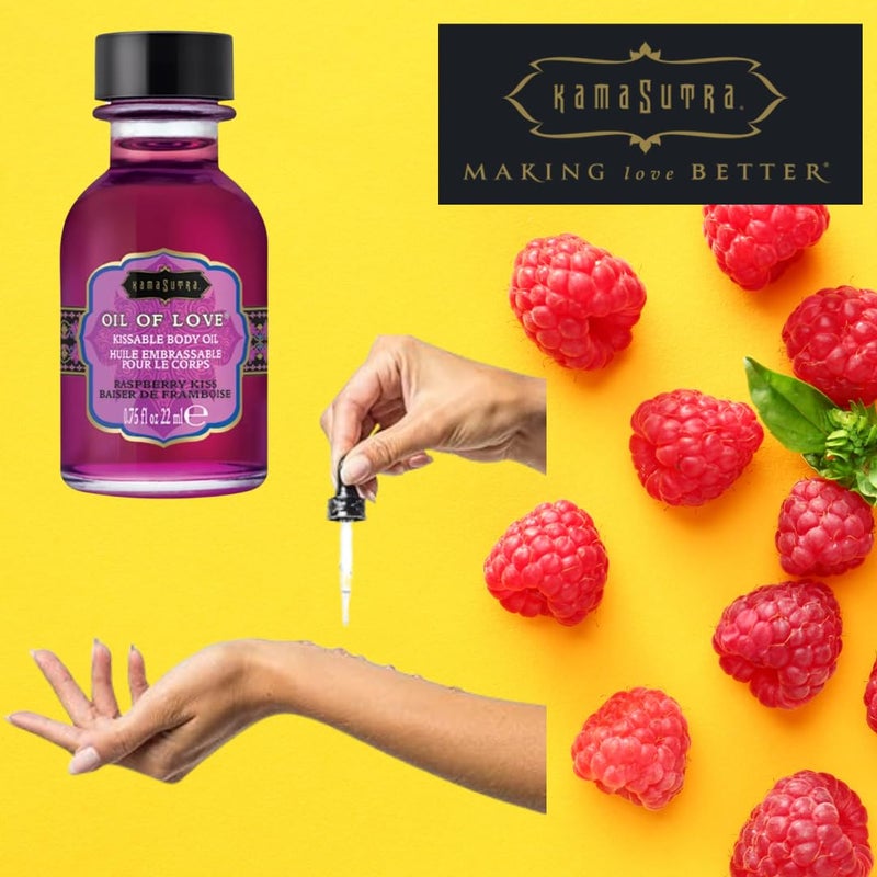 Kamasutra KAMA SUTRA Oil of Love Raspberry Kiss - .75 fl oz - Image 3