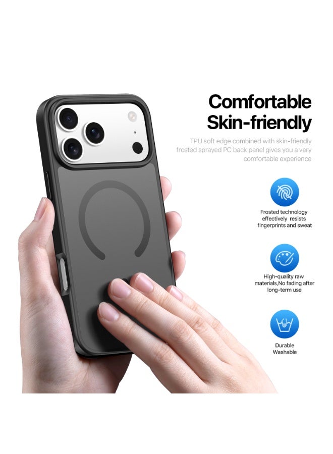 DUX DUCIS Magnetic Shockproof Case for iPhone 17 Pro, MagSafe Compatible, Sweat-Resistant & Anti-Fingerprint Translucent Protective Case - Image 4