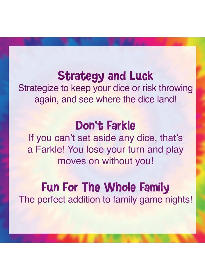 PlayMonster Farkle Classic Dice Game - Rainbow Kids Games, Dice Games, Family Games, Travel Games, Adult Games, Board Games, Dice Cup, Dice Set, Farkle Score Sheets Included, Ages 8+ - Image 5