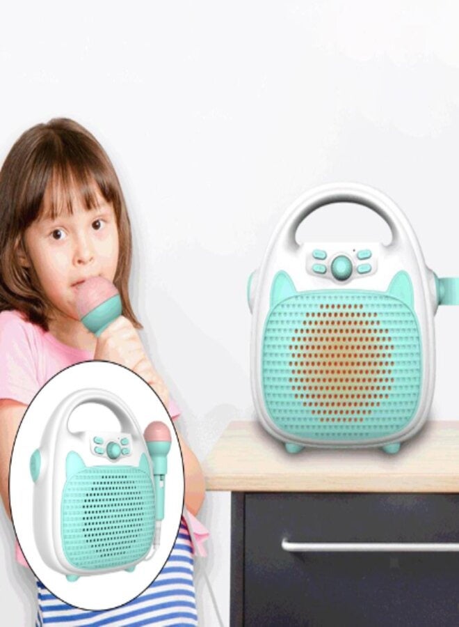 Karaoke Machine Rechargeable Portable Karaoke Speaker with Microphone BT/Memory Card/USB Connectivity Lights for Boys Girls  - Image 2