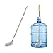 kehail 2 Pack 28 Long Bottle Brush 3 5 Gallon Bottle Cleaner Brush Nylon Bristles and Stainless Steel Handle Bendable Replaceable Brush Head Bottle Cleaning Brush - Image 1