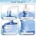 kehail 2 Pack 28 Long Bottle Brush 3 5 Gallon Bottle Cleaner Brush Nylon Bristles and Stainless Steel Handle Bendable Replaceable Brush Head Bottle Cleaning Brush - Image 4
