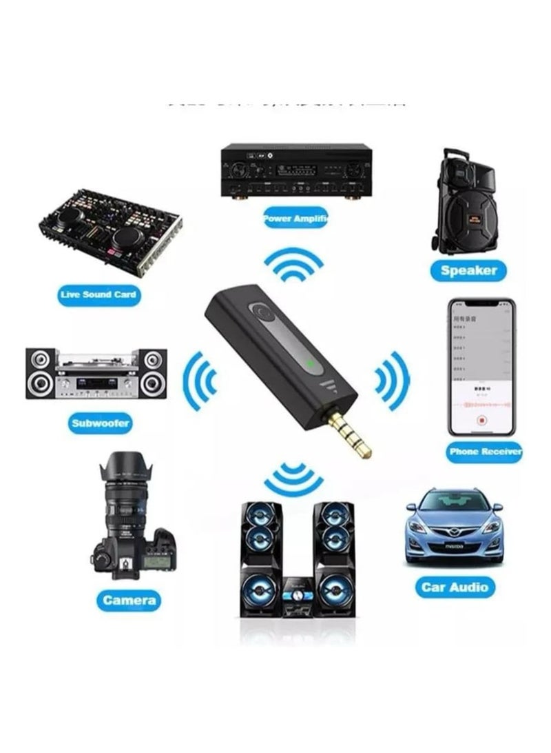 K35 Wireless Collar Microphone Lapel Lavalier Omnidirectional Mic Plug And Play Mike For Vlogging Interview Live Streaming Youtube Compatible With Bt Speakers, Dslr Camera (Black) - Image 2