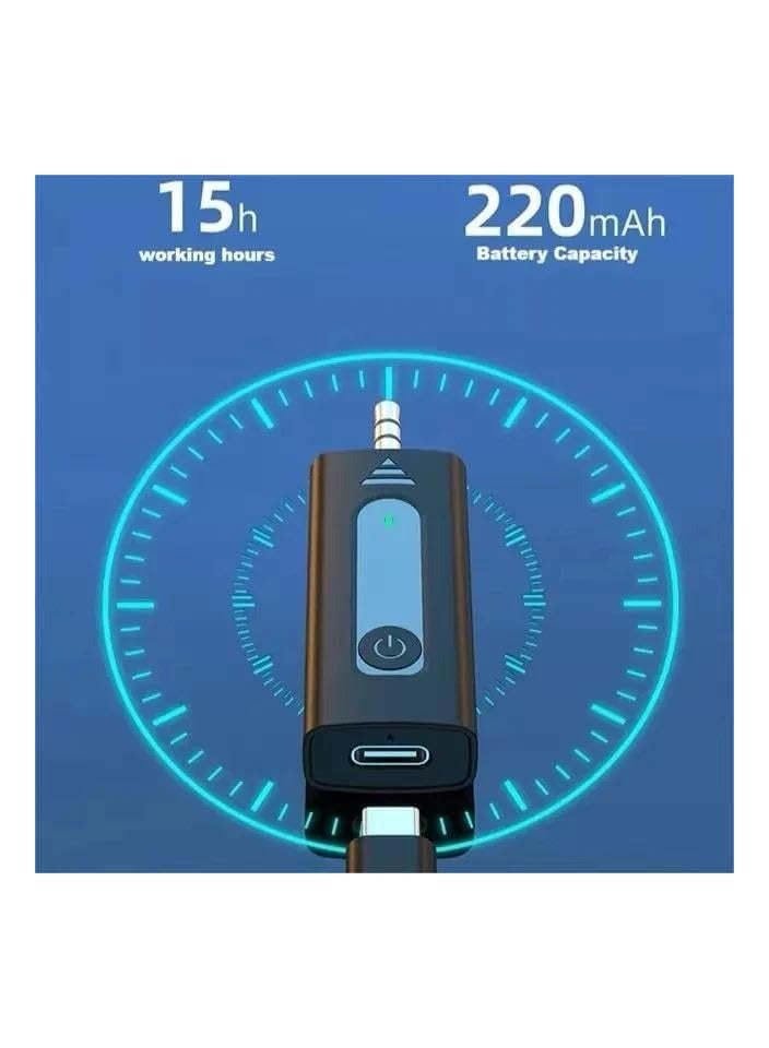 K35 Wireless Collar Microphone Lapel Lavalier Omnidirectional Mic Plug And Play Mike For Vlogging Interview Live Streaming Youtube Compatible With Bt Speakers, Dslr Camera (Black) - Image 3