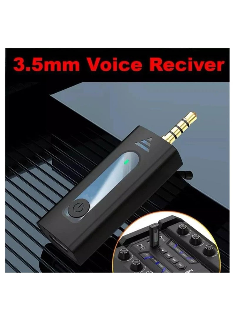 K35 Wireless Collar Microphone Lapel Lavalier Omnidirectional Mic Plug And Play Mike For Vlogging Interview Live Streaming Youtube Compatible With Bt Speakers, Dslr Camera (Black) - Image 4