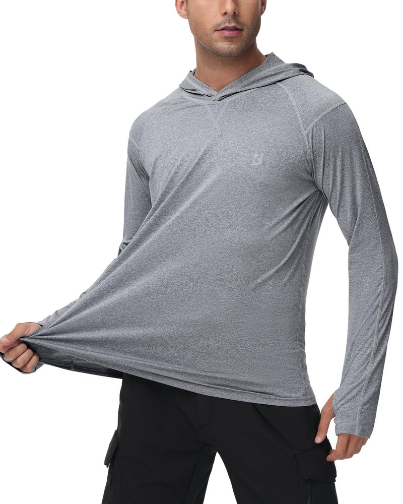 Roadbox UPF 50+ Fishing Shirts for Men Long Sleeve UV Sun Protection Hoodie Outdoor Hiking Shirts - Image 2