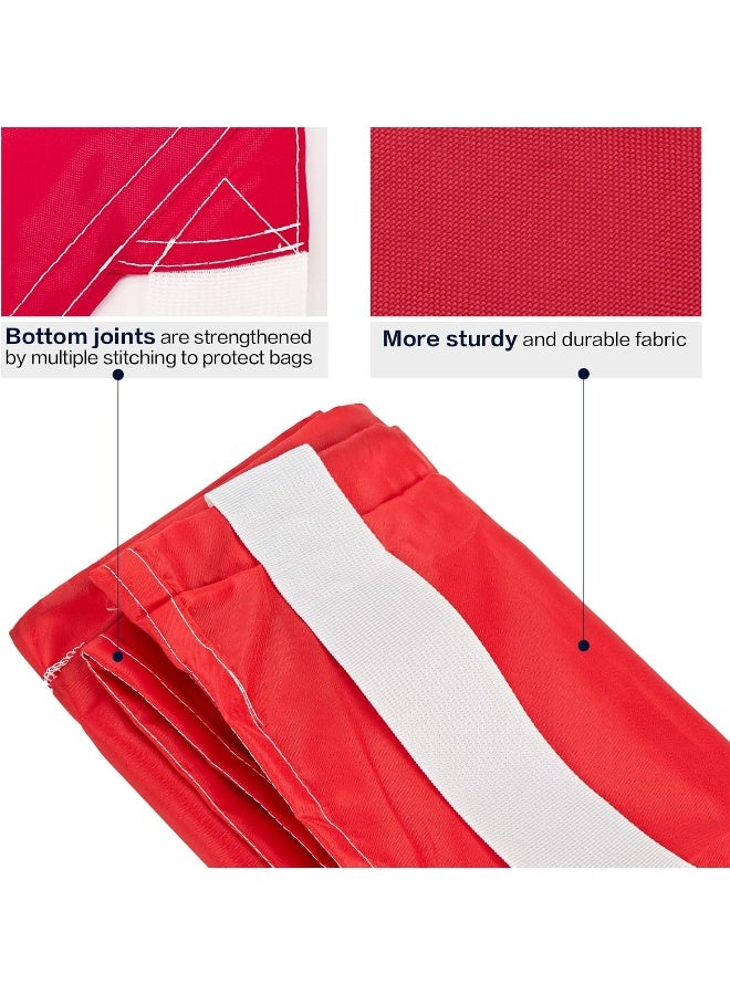 HOMEST XL Nylon Laundry Bag with Strap Large Dirty Garments Organizer Easy Fit a Hamper or Clothing Basket Can Carry Up to 4 Loads of Clothes Red - Image 2