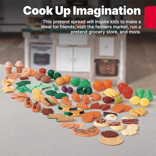 Step2 101-Piece Play Food Assortment, Pretend Kitchen Playset, Vegetables, Fruit, Dessert, For Toddlers Ages 2-6 Years - Image 2