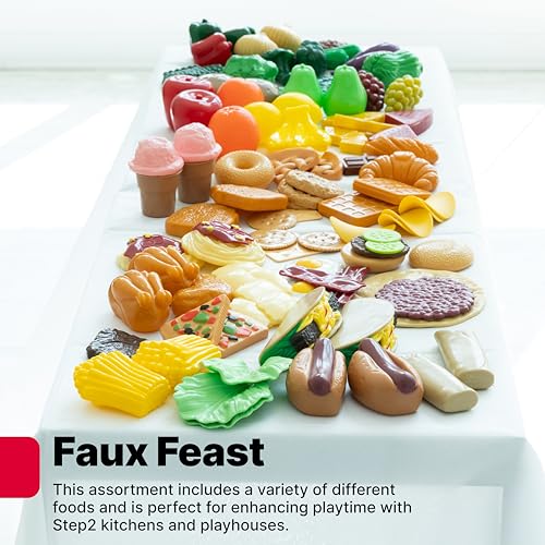 Step2 101-Piece Play Food Assortment, Pretend Kitchen Playset, Vegetables, Fruit, Dessert, For Toddlers Ages 2-6 Years - Image 4