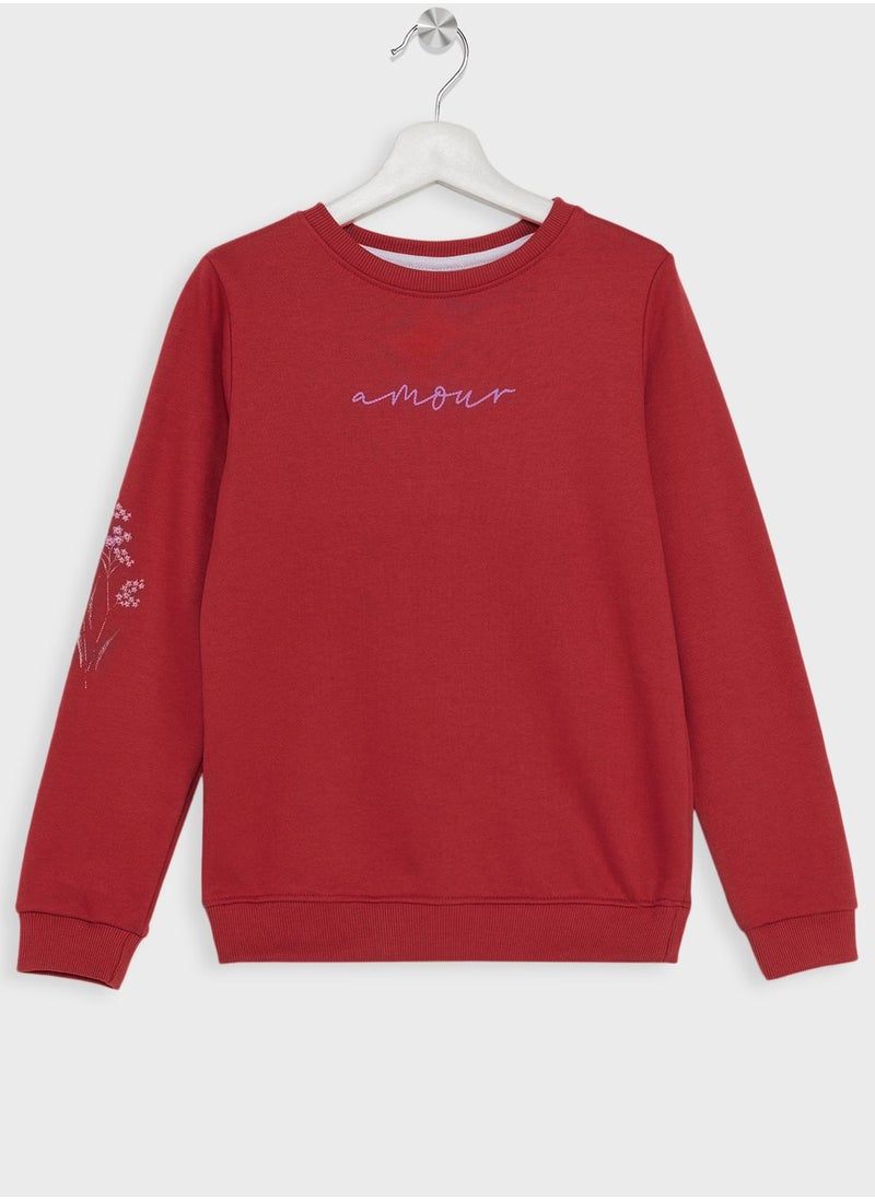 Pinata - Girls Text Printed Sweatshirt - Image 1