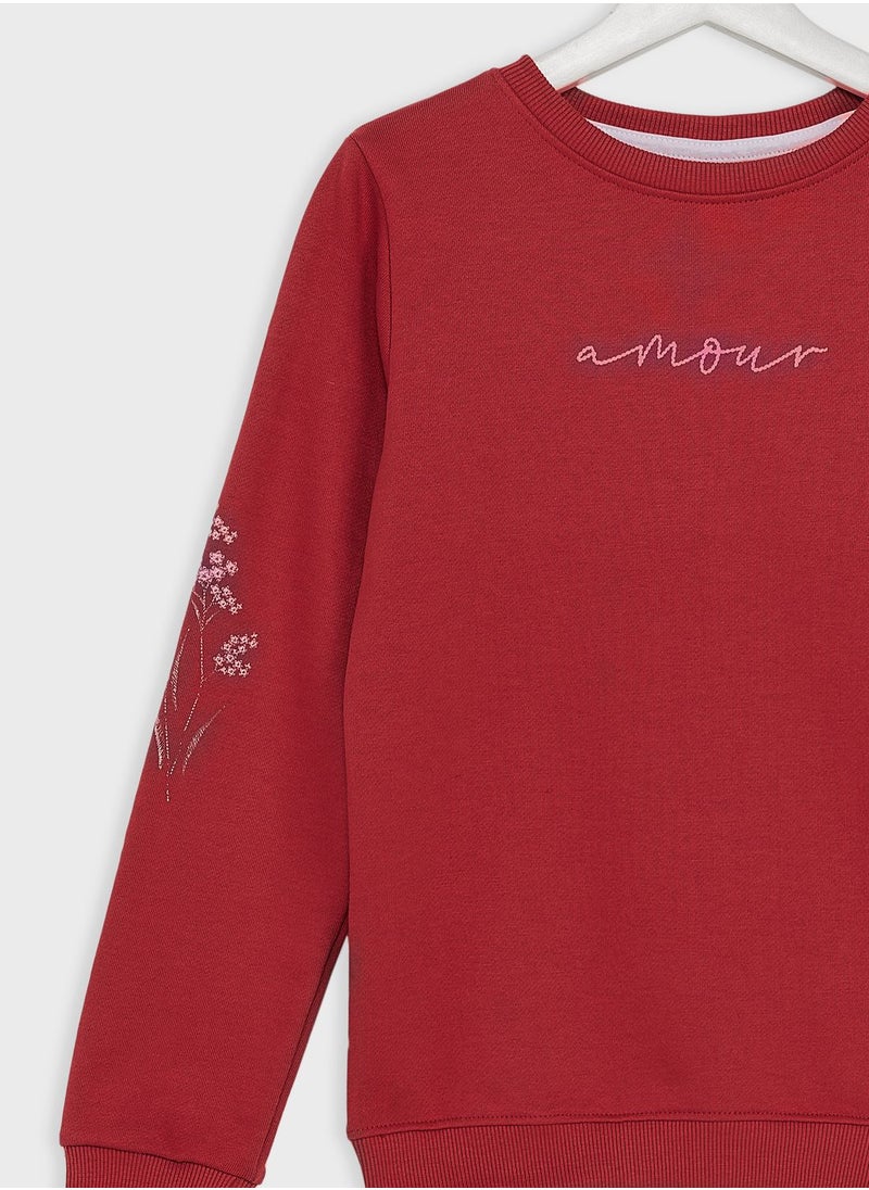 Pinata - Girls Text Printed Sweatshirt - Image 1