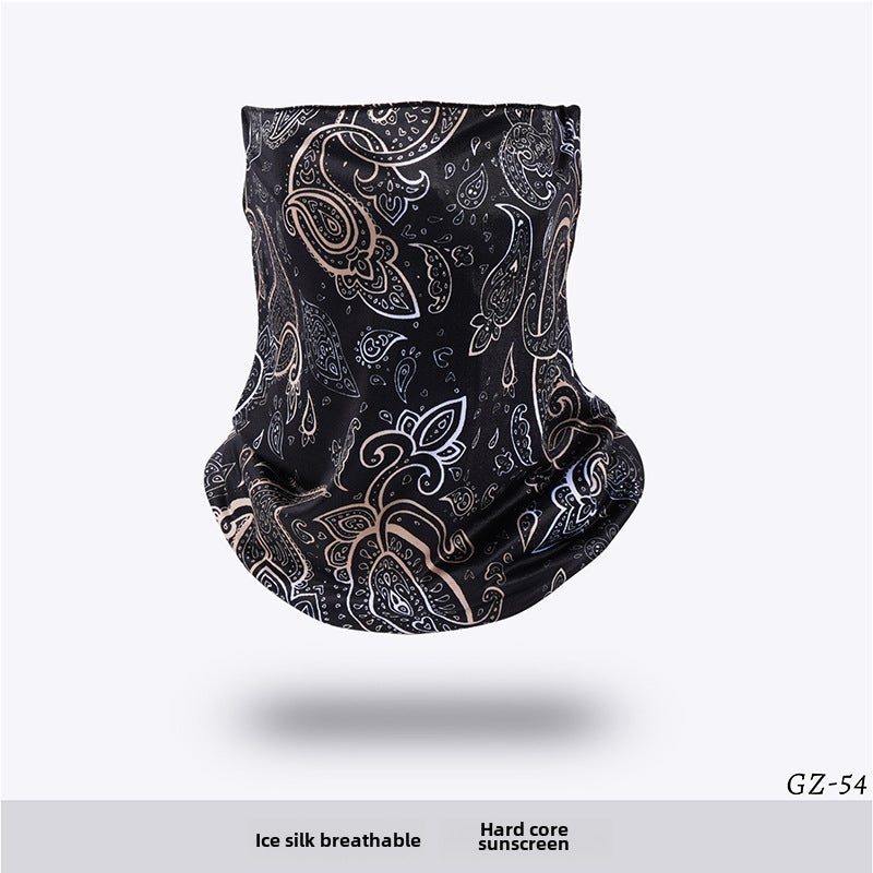 Generic Ice Silk Cycling Neck Gaiter Breathable Sunshade GZ-54 fashion cashew nuts