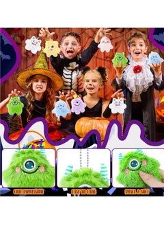 Excefore 12 PCS One-Eyed Monster Doll Pendant, Mini Stuffed Animal Keychain, Lovely Small Stuffed Animal Keychain Set, Suitable for for Party Favors, Goodie Bag Fillers, Carnival Prizes  - Image 3