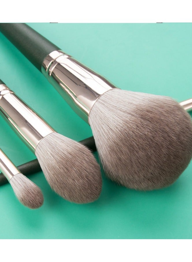 Professional 14pcs Makeup Brushes Hybrid Blush Concealer Eyeshadow Premium Synthetic Kabuki Foundation Blending Brush Includes Travel Cosmetic Bag - Image 2