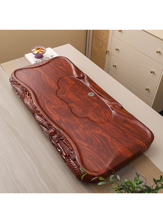 Solid Black Sandalwood Tea Tray, Solid Wood Household Log Tea Table, Large And Small Rosewood Tea Sea, Simple Drainage Kung Fu Tea Set