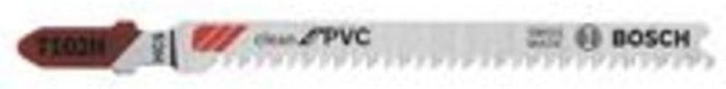 BOSCH T102H 3 Pc. 3 in. 10 TPI Clean for PVC High-Carbon Steel Jig Saw Blades - Image 1